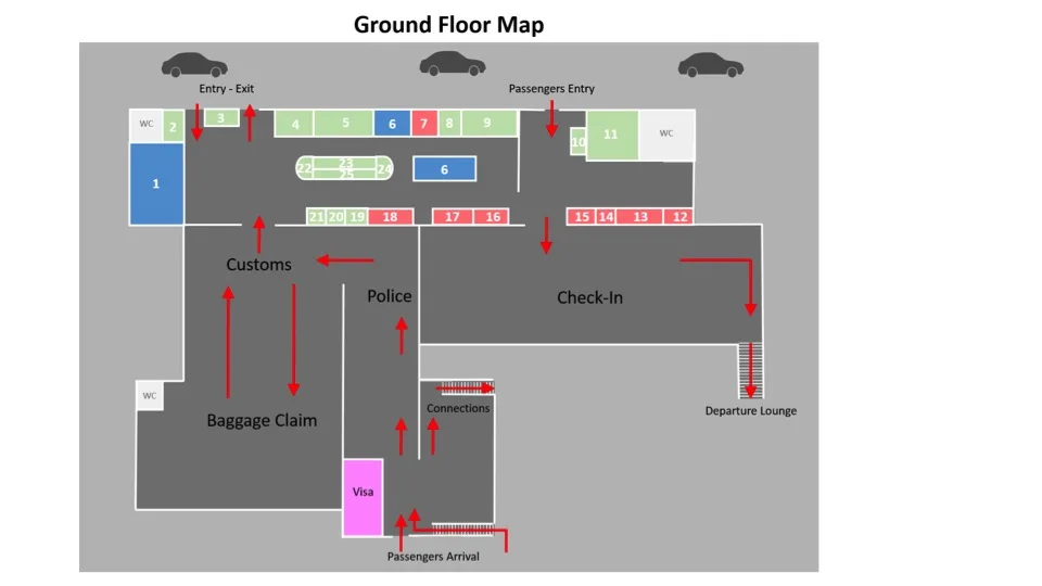 FélixInternational Airport Map
