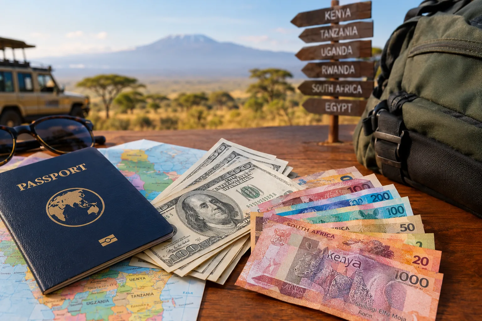 US dollars or local currency when travelling around Africa
